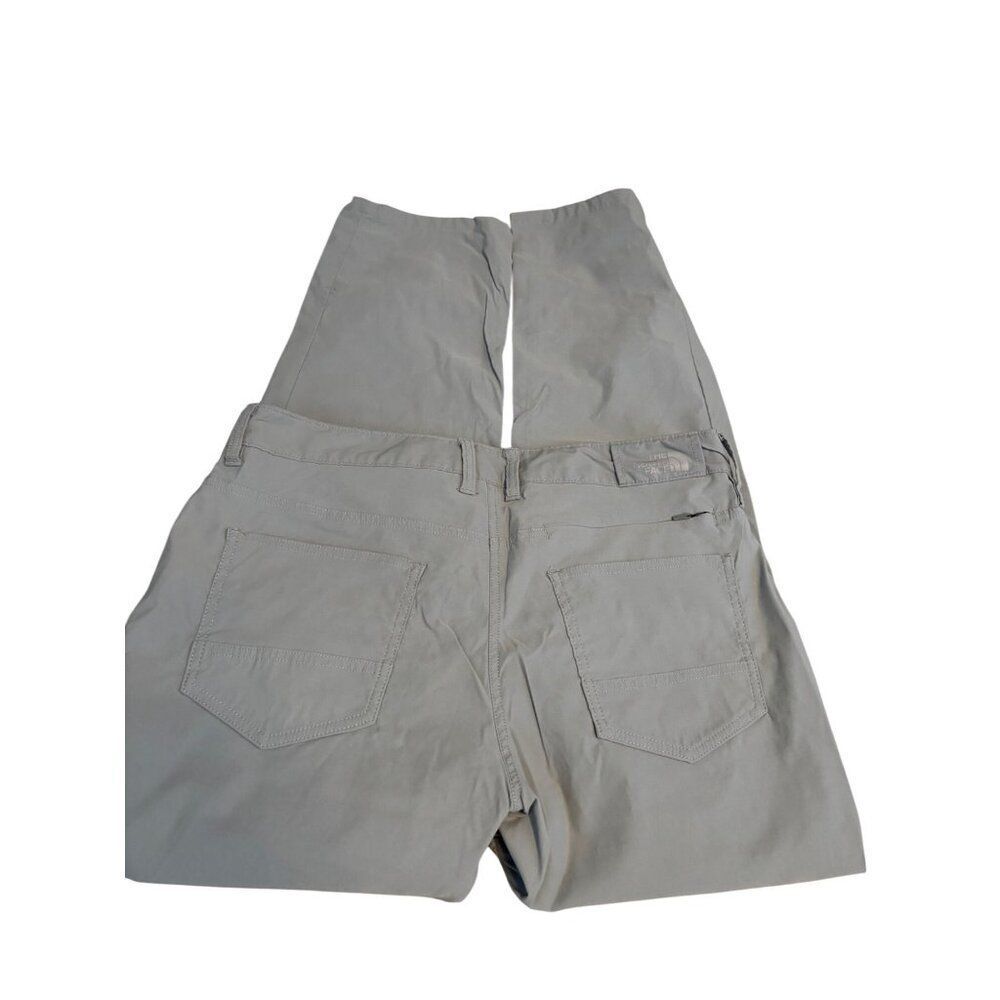 The North Face Mens Regular Fit Khaki Pants Size 36 Cotton Blend Casual Trousers